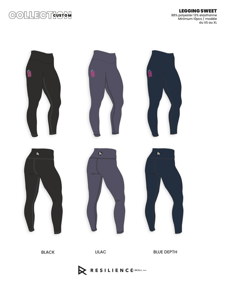 Legging Edition Spring Summer 2025 Logo Blue & Rose Femme